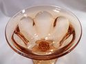 Set 6 Vintage Amber Footed Sherbets, Dessert Cups,