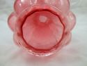 Two Fenton Cranberry Melon Hand-Made Art Glass Pit