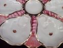 Antique Porcelain Six-Well Oyster Plate, 1880's, P