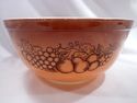 Three Corning Pyrex Mixing Bowls, Brown, Marked, V