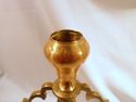 Pair of Vintage Brass 3-Candle Candlesticks, Candl