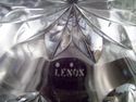 Marked Lenox Crystal Vase, Cut Blades, Windows, Ex