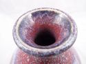 Hand-Made Ceramic Studio Vase, Blue, Red, Purple, 