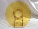 Set 7 Exceptional Early Vintage Amber Salad Plates