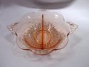 Collection Pink Depression Glass, c 1930's, Platte