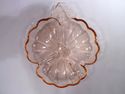 Collection Pink Depression Glass, c 1930's, Platte