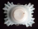 Early Fenton Handled Basket, Blue Flecked, Clear B