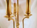 Vintage Brass 3-Bulb Lamp, Tall, Over 7 Lbs, Worki