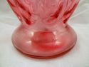 Two Fenton Cranberry Melon Hand-Made Art Glass Pit