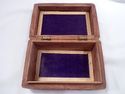 Three Hand-Carved Teakwood Boxes from India, One M