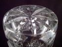 Large Cut Crystal Vase, Fan, Puntys Pattern, 20th 