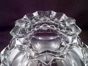 Rare Geometric Footed Crystal Centerpiece Bowl, Lo