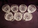 Set of 7 Stuart Clifton Park Cut Crystal Water Gob