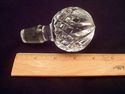 Crystal Decanter with Ball Stopper, Diamond Patter