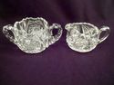 American Brilliant Period Antique Cut Crystal Crea