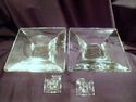 Pair of Villeroy & Boch Crystal Candlesticks, Cand