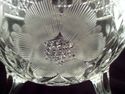 Large American Brilliant Period Cut Crystal Footed