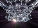 Rare Geometric Footed Crystal Centerpiece Bowl, Lo