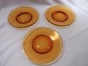 Set 6 Amber Bread and Butter or Salad Plates, 6 1/