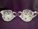 American Brilliant Period Cut Crystal Creamer and 