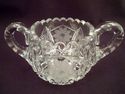 American Brilliant Period Cut Crystal Creamer and 