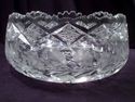 Exceptional European Large Cut Crystal Bowl, Over 