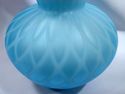 Rare Antique Satinized Quilted Art Glass Vase, Lig