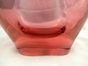 Rose Colored Art Glass Crystal Vase, Vintage, Heav