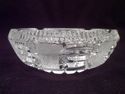 Pair of Heavy Cut Crystal Ashtrays, 20th Century, 