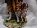 RARE Capodimonte Porcelain Figurine "Hunter and Do