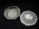 Wedgwood Green and Cream Dresser Dish, Marked, Jas