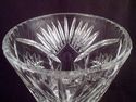 Large Cut Crystal Vase, Fan, Puntys Pattern, 20th 