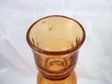 Pair of Tall Blenko Amber Crackle Glass Candlestic