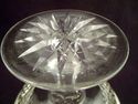 Rare Cut Crystal Compote with Sterling Silver Rim,