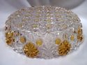 Antique 19th Century Low Serving Bowl, Daisy and B