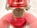 Cranberry Glass Oil Lamp, Operable, Excellent Cond