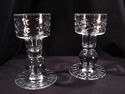 Vintage Pair of Stuart Cut Crystal Candle Votives,