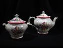 Beautiful Booth's China Teapot and Sugar Bowl, Vin