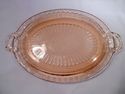 Collection Pink Depression Glass, c 1930's, Platte