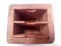 Three Hand-Carved Teakwood Boxes from India, One M