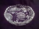 American Brilliant Period Low Bowl, Intaglio Flowe