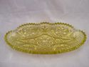 Brilliant Vaseline, Uranium Glass Serving Dish, La