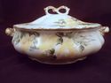 Antique English Porcelain Lidded Vegetable Server,