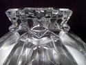 Rare Geometric Footed Crystal Centerpiece Bowl, Lo