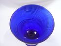 Collection of 7 Cobalt Blue Swirled Pattern Goblet