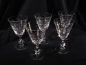 Set of 5 Tiffin Franciscan Cut Crystal Water Goble