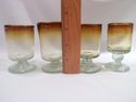 Collection of 10 Hand-Made Studio Glasses, Amber, 