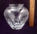 Marked Lenox Crystal Vase, Cut Blades, Windows, Ex