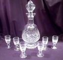 Rare Marked Waterford Colleen Cordial Set, Decante