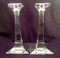 Pair of Villeroy & Boch Crystal Candlesticks, Cand